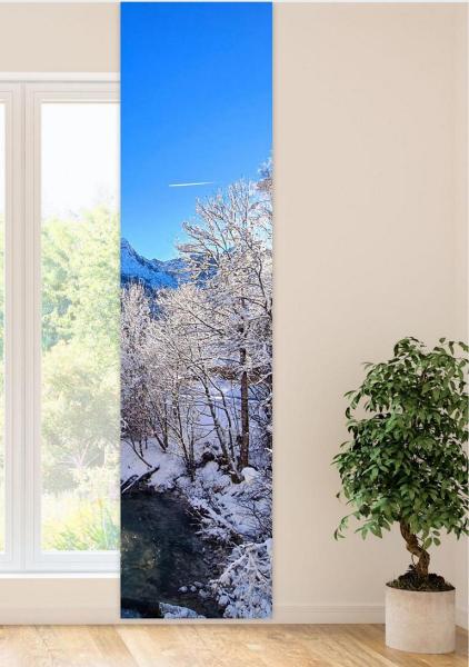 nterblick , Schiebevorhang, Schiebegardine, modern, 60 cm breit, 2,65 m hoch, 3 m hoch